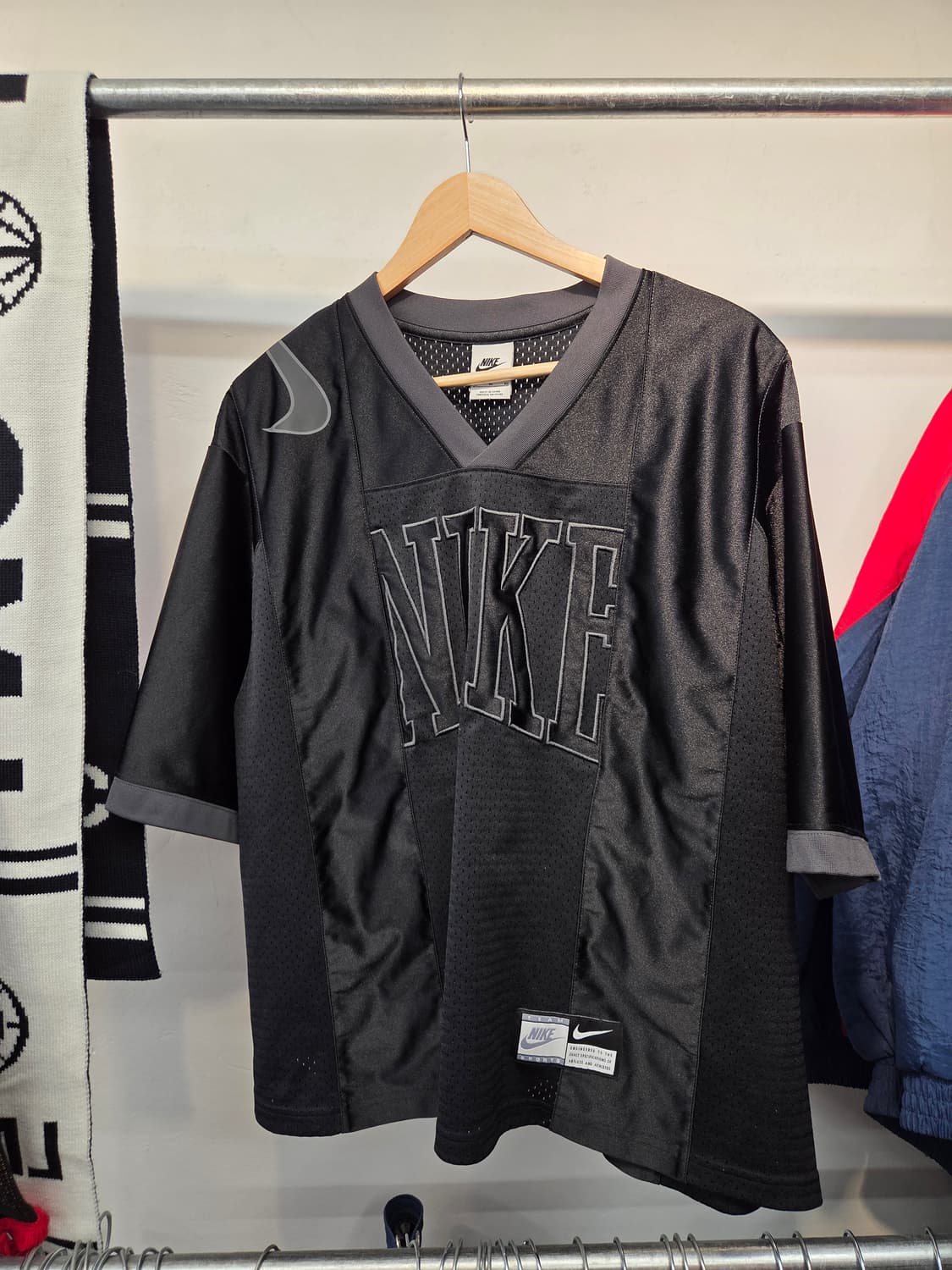 (W) 나이키 NSW 스트리트 오버사이즈 그래픽 저지 블랙 XL  상품이미지3