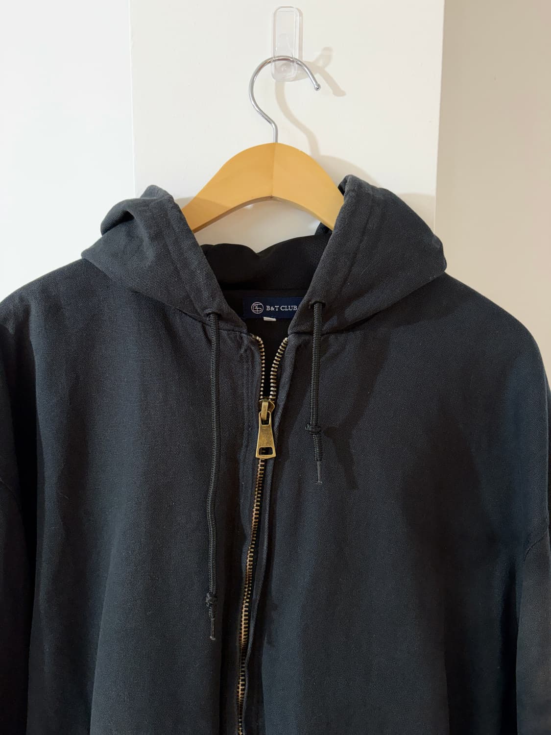 B&T CLUB heavy cotton hood zip up 상품이미지2