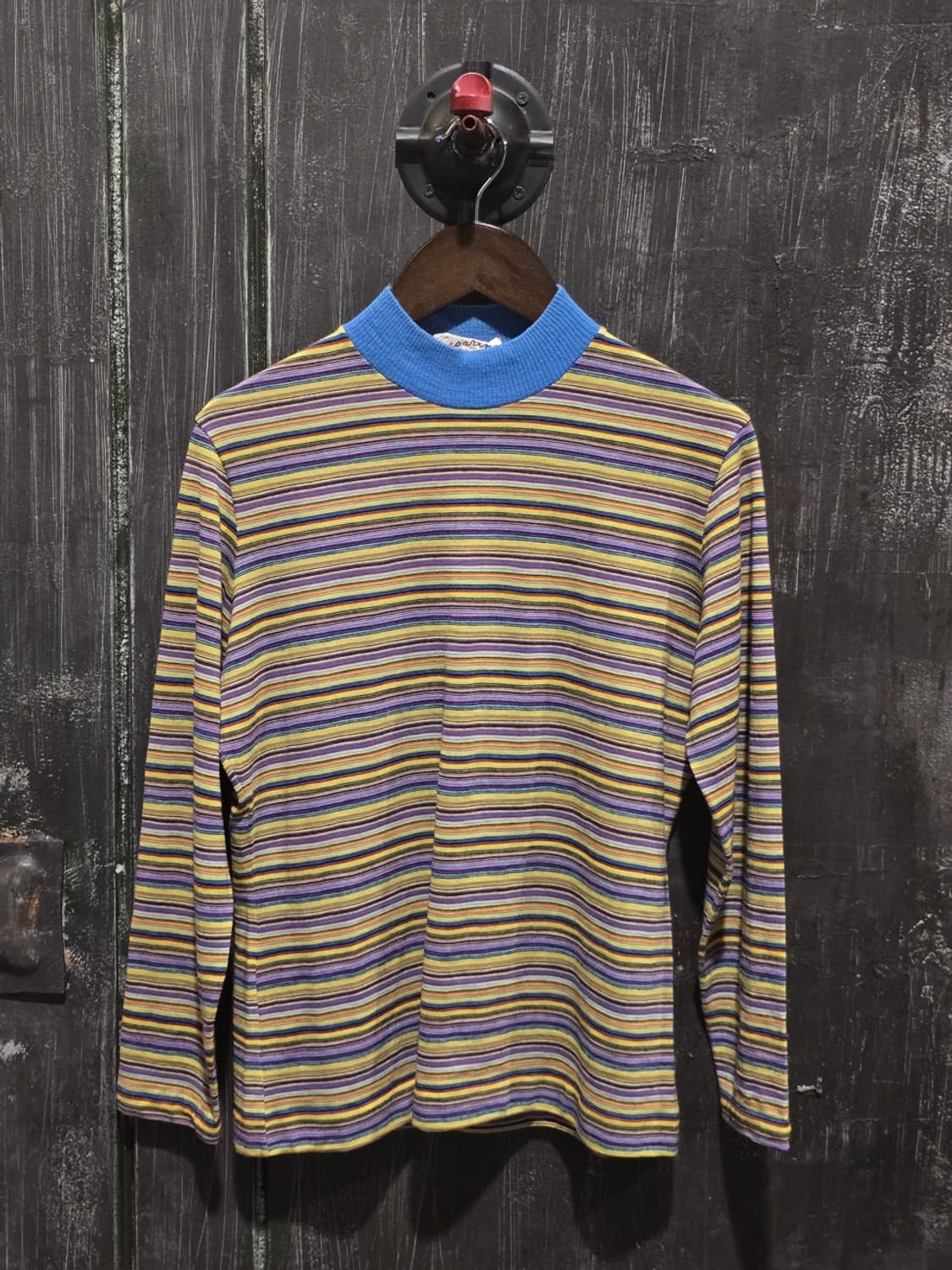 80s Stripe Turtleneck/made in Italy 상품이미지1