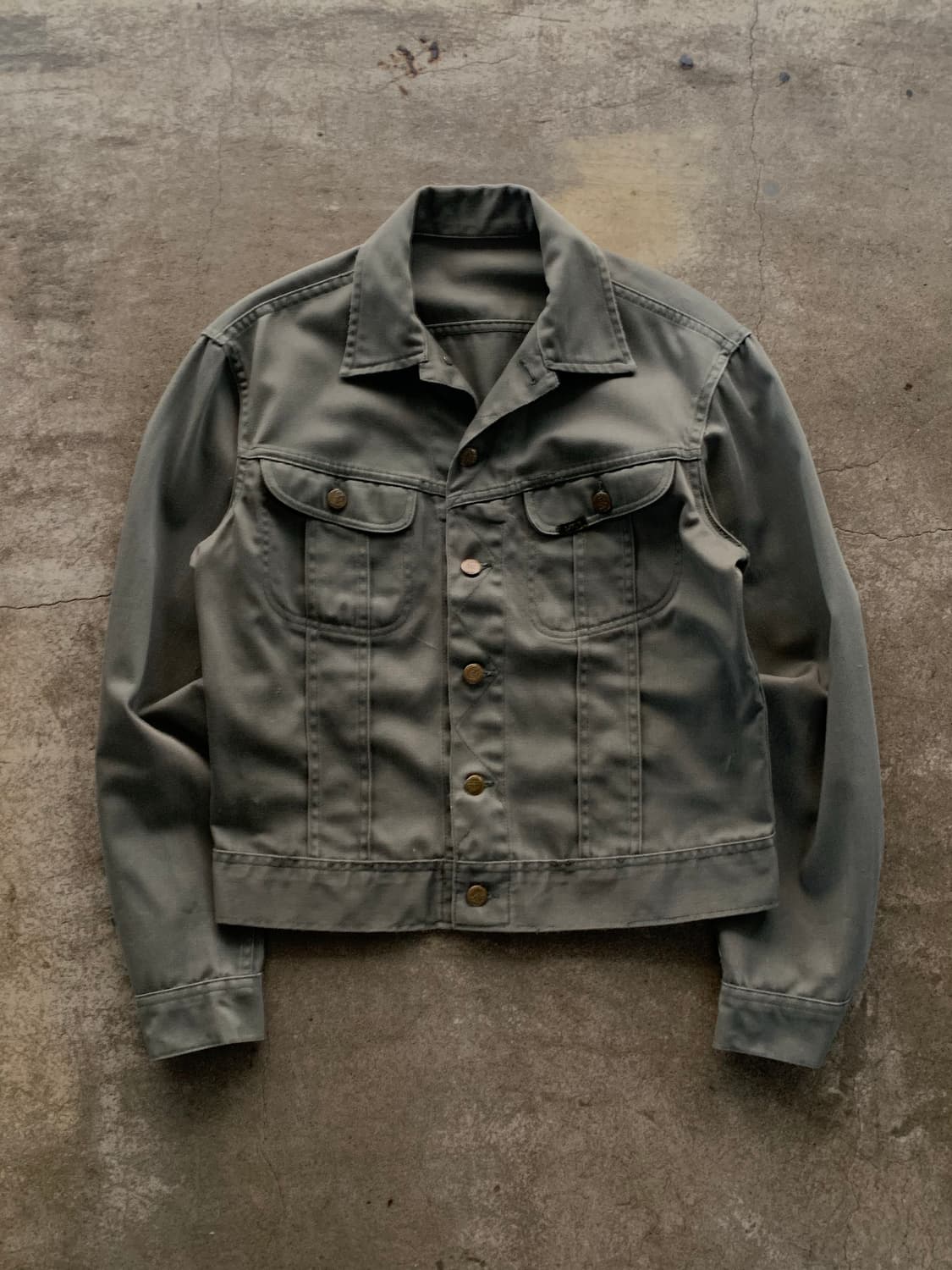 70s Lee Westerner 106-J 코튼 사틴 트러커 자켓 상품이미지1