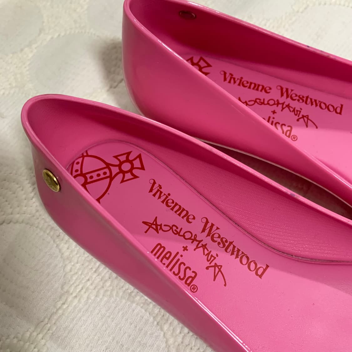 비비안 웨스트우드 X 멜리사 핑크 리본 플랫슈즈 상품이미지5