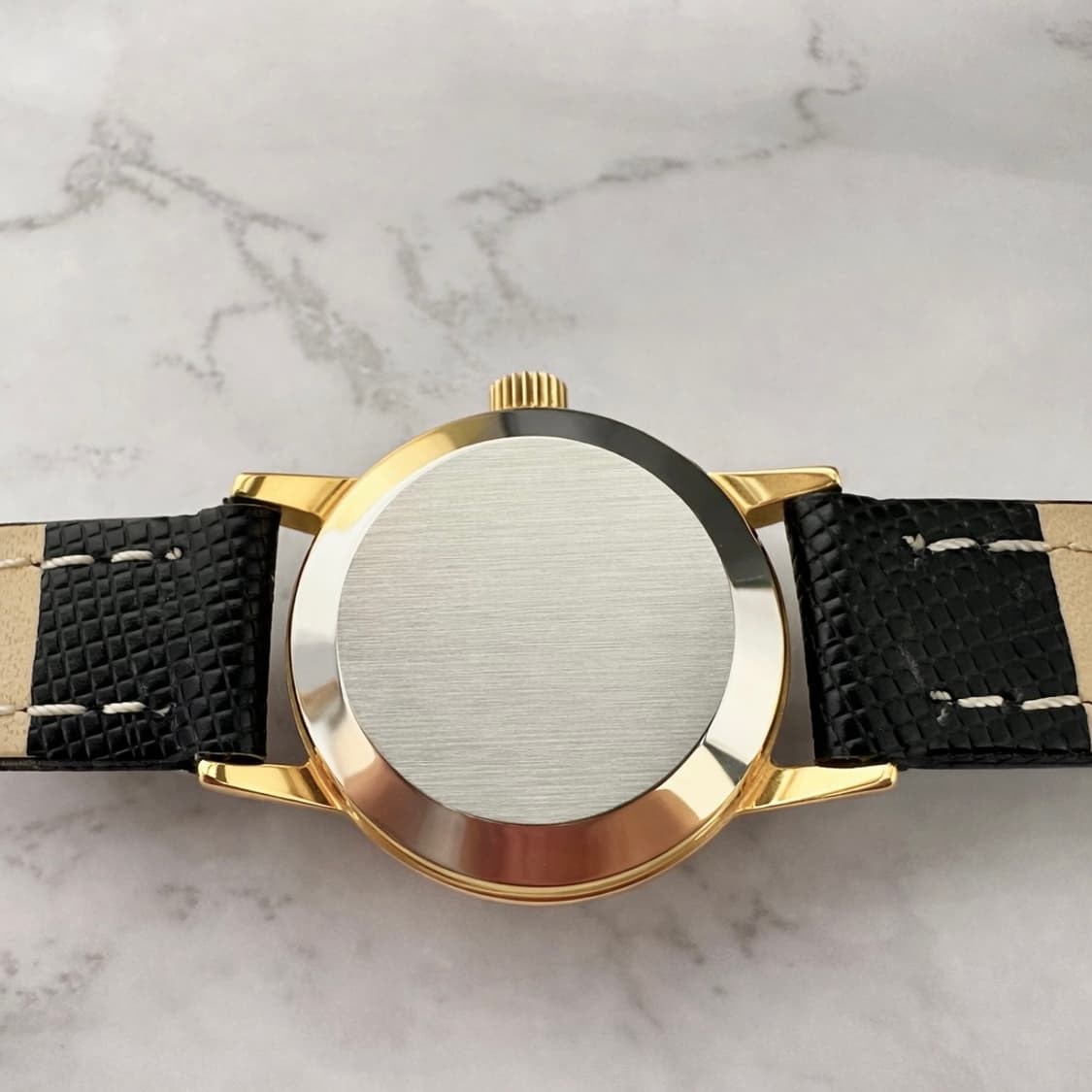 오메가 자동 씨마스터 핑크 여자 금장 시계 상품이미지5