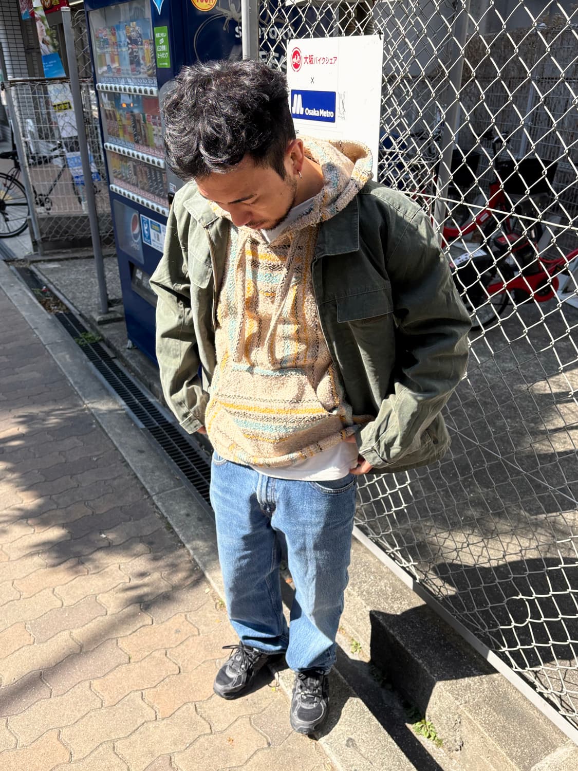 아메리칸 빈티지 판초 우의 st 맨투맨 상품이미지4