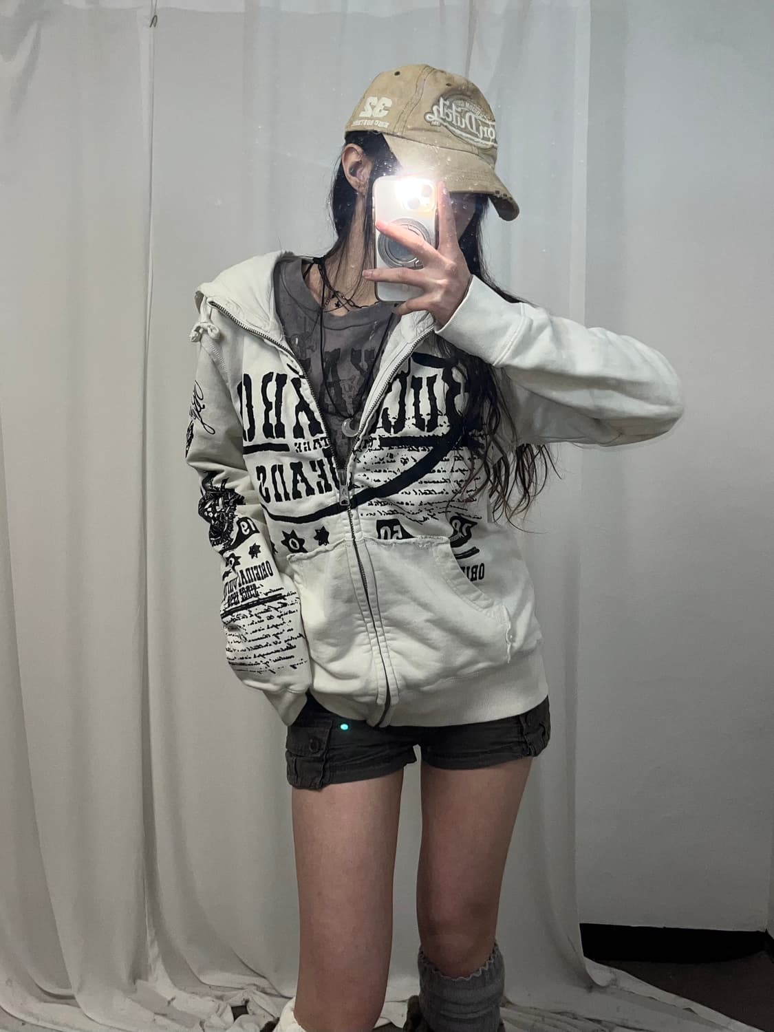 Buckaroo 더티워싱 후드집업 상품이미지3