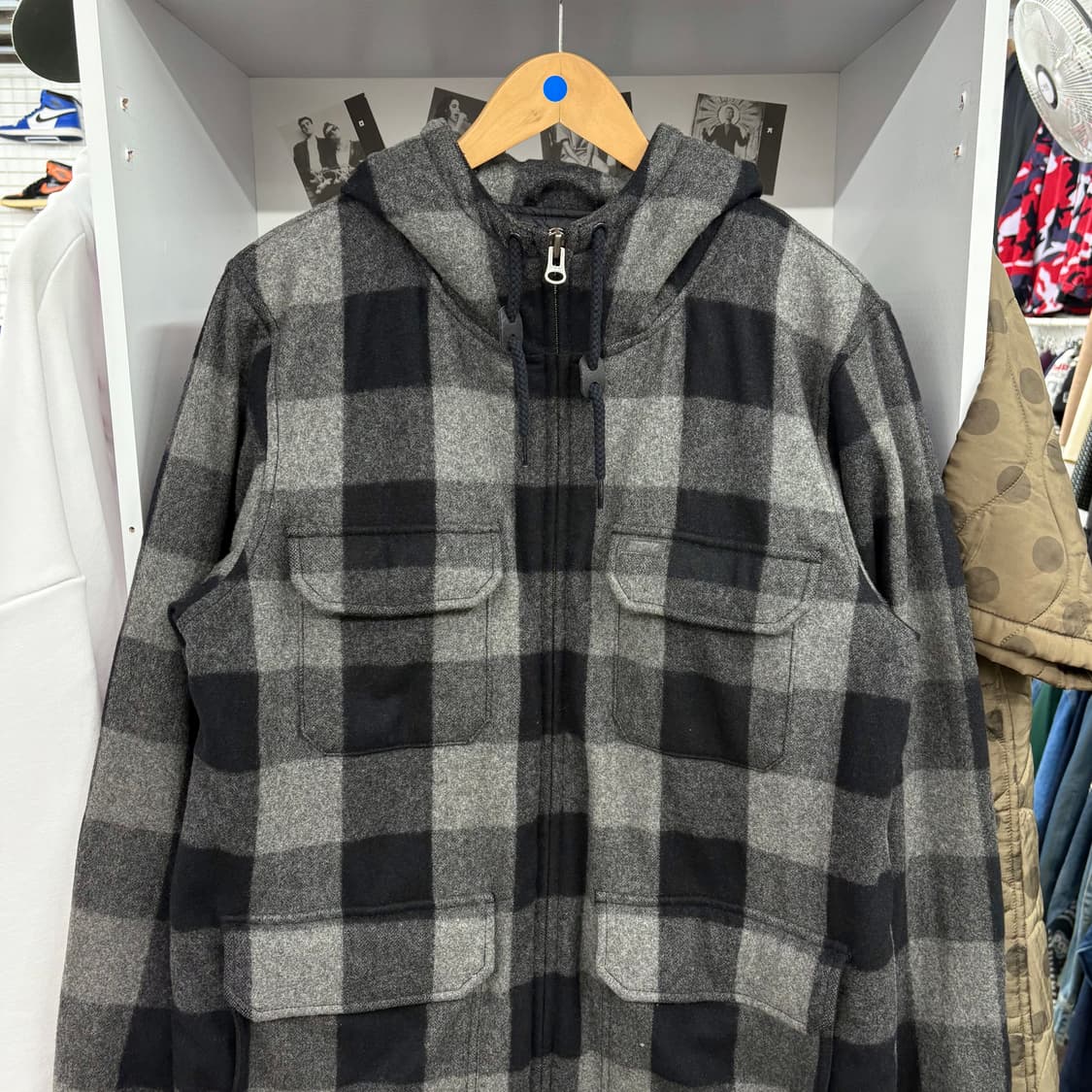 (M) 칼하트 컬트 포켓 디테일 하프 모직 코트 상품이미지2