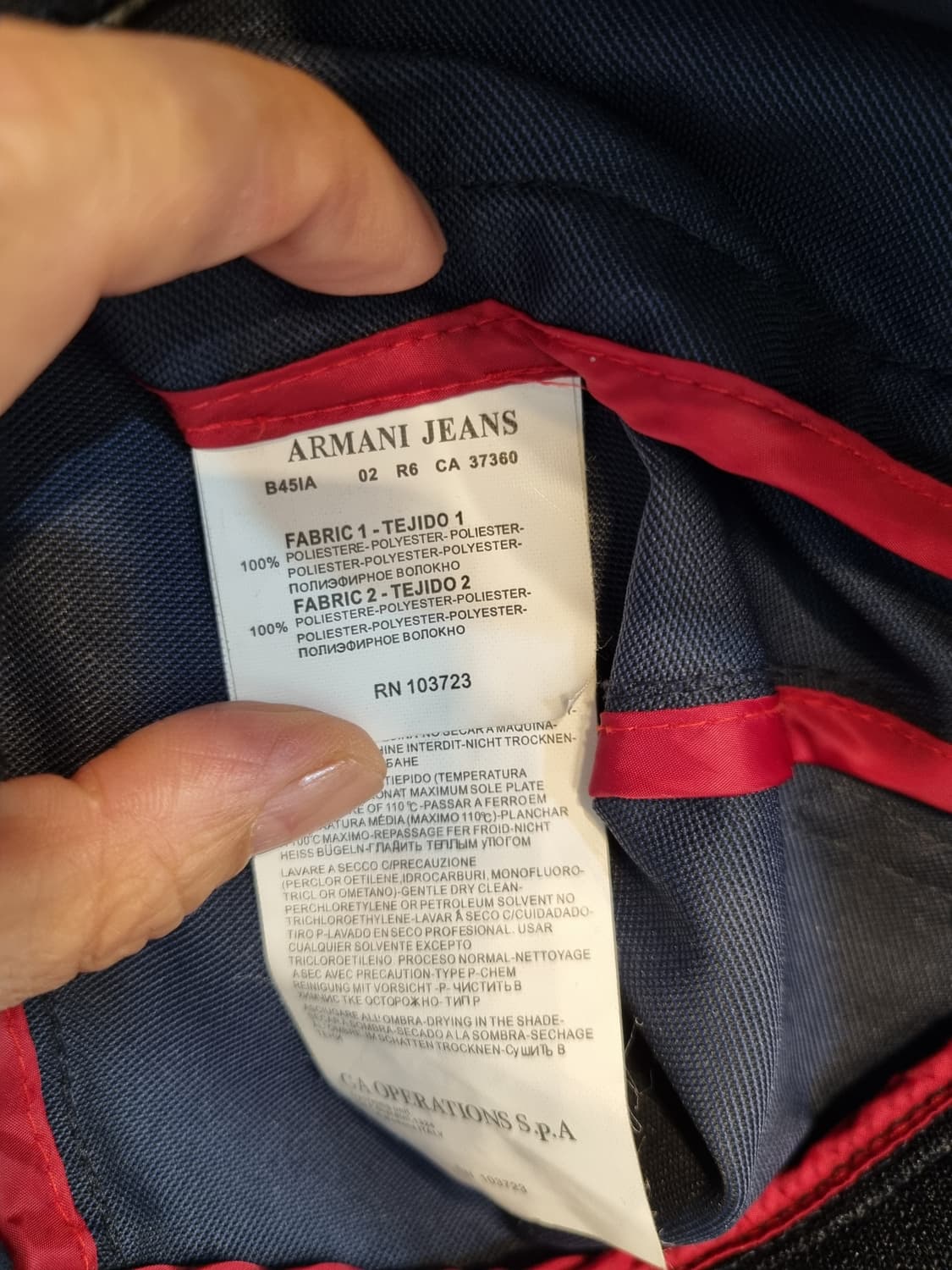 아르마니진스에서 나온 남성용 항공점퍼 상품이미지5