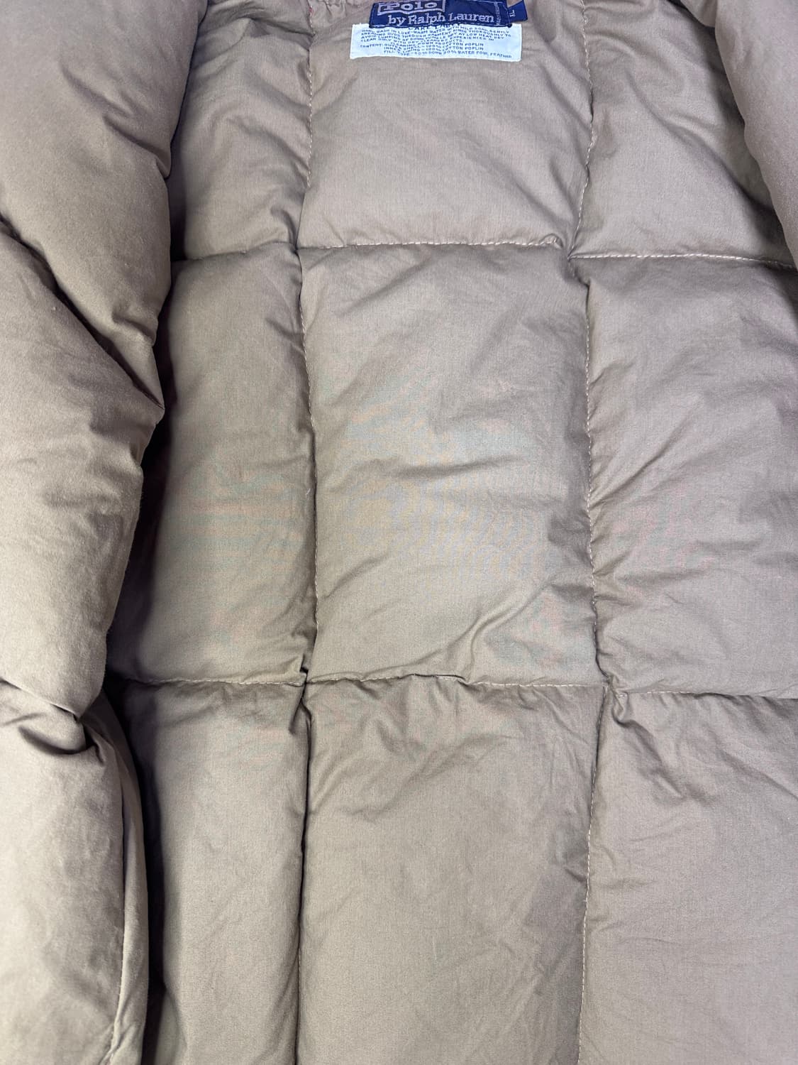 빈티지 90s 폴로 랄프로렌 다운 패딩 베스트 패딩조끼 레드 XL 상품이미지4