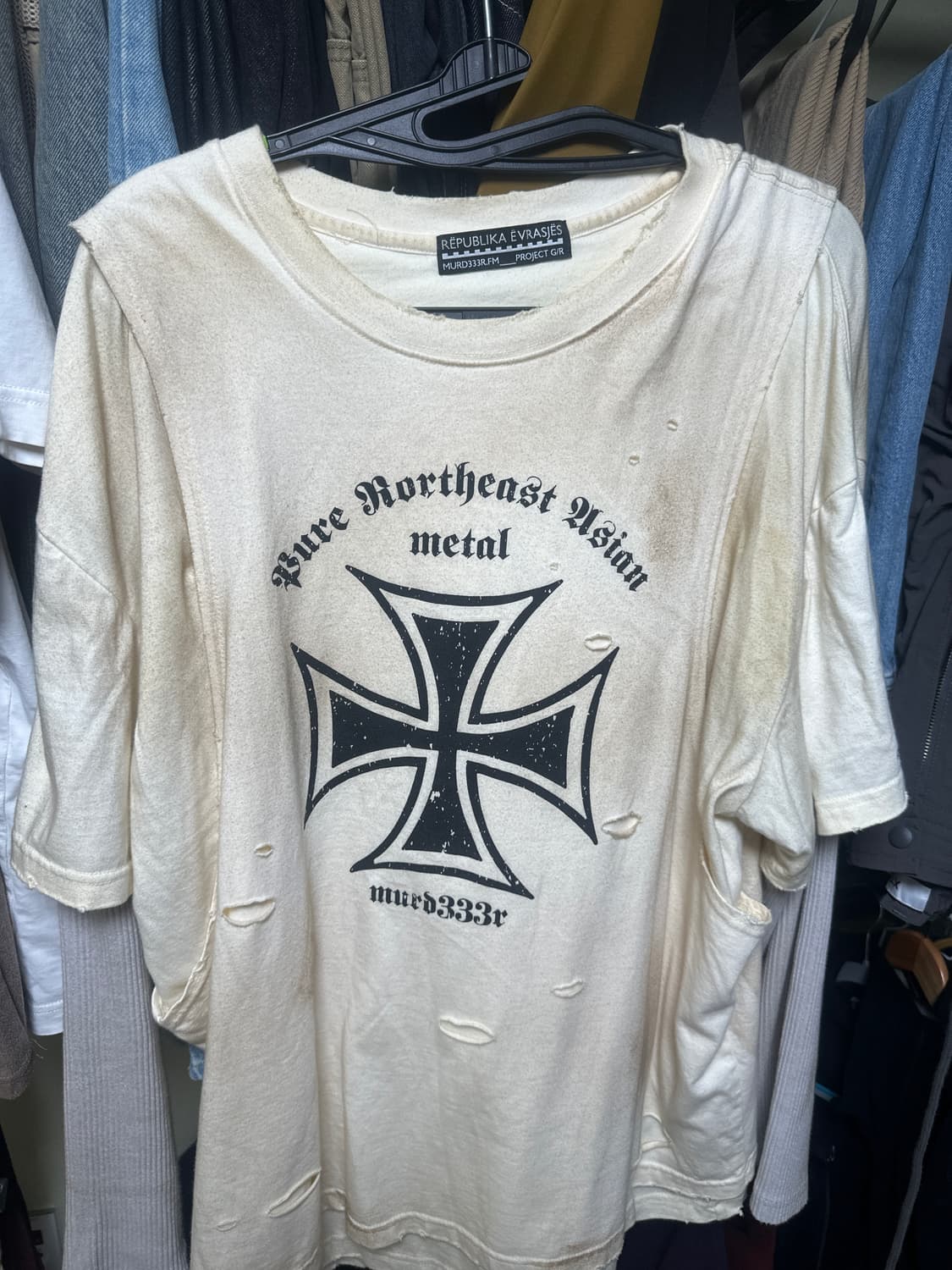 프로젝트 G/R x 엠에프엠333. 3 레이어드 롱슬리브 아이보리 상품이미지1