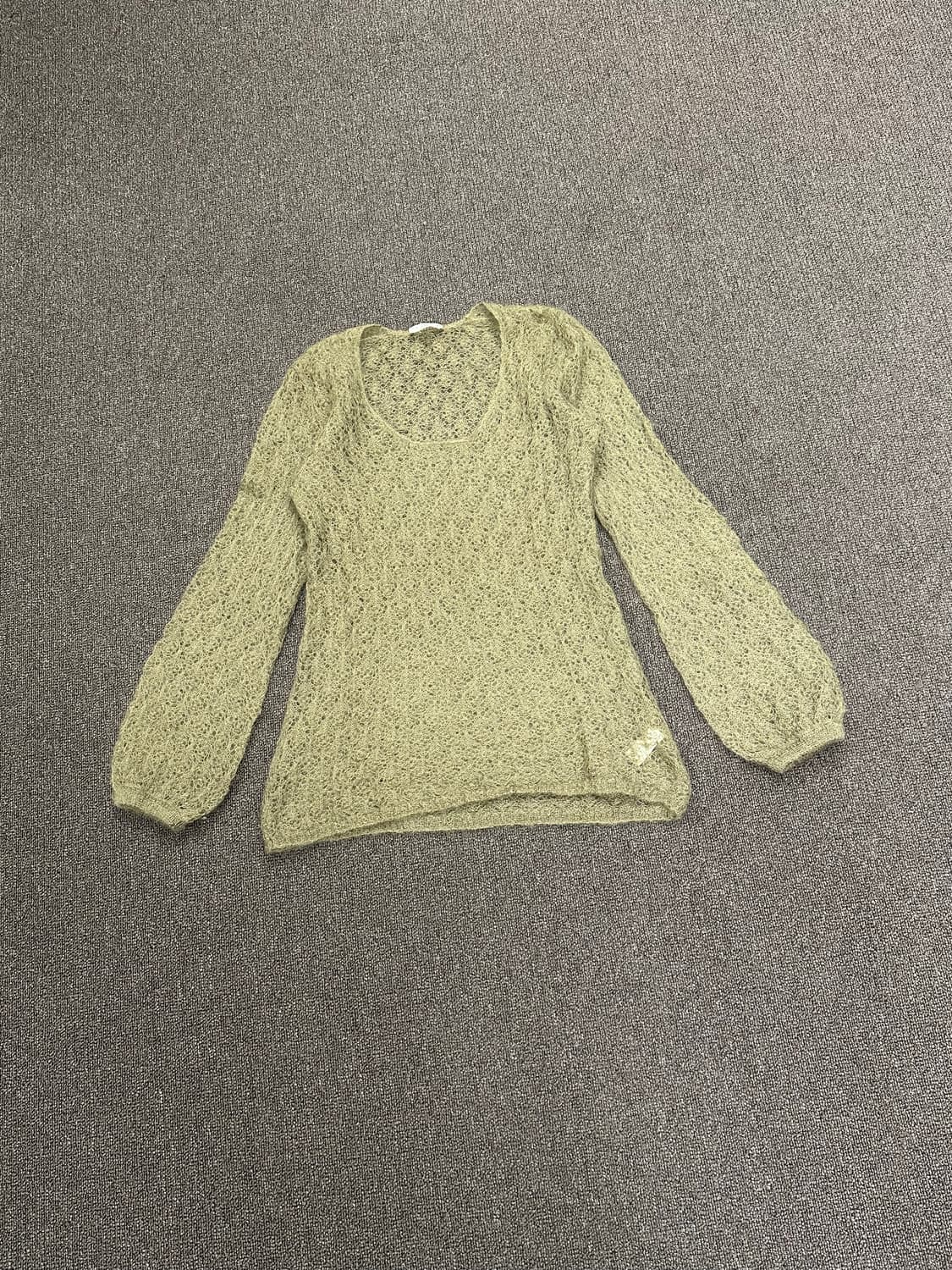 38)Japanese vintage 여성 보헤미안 시스루 니트 상품이미지1