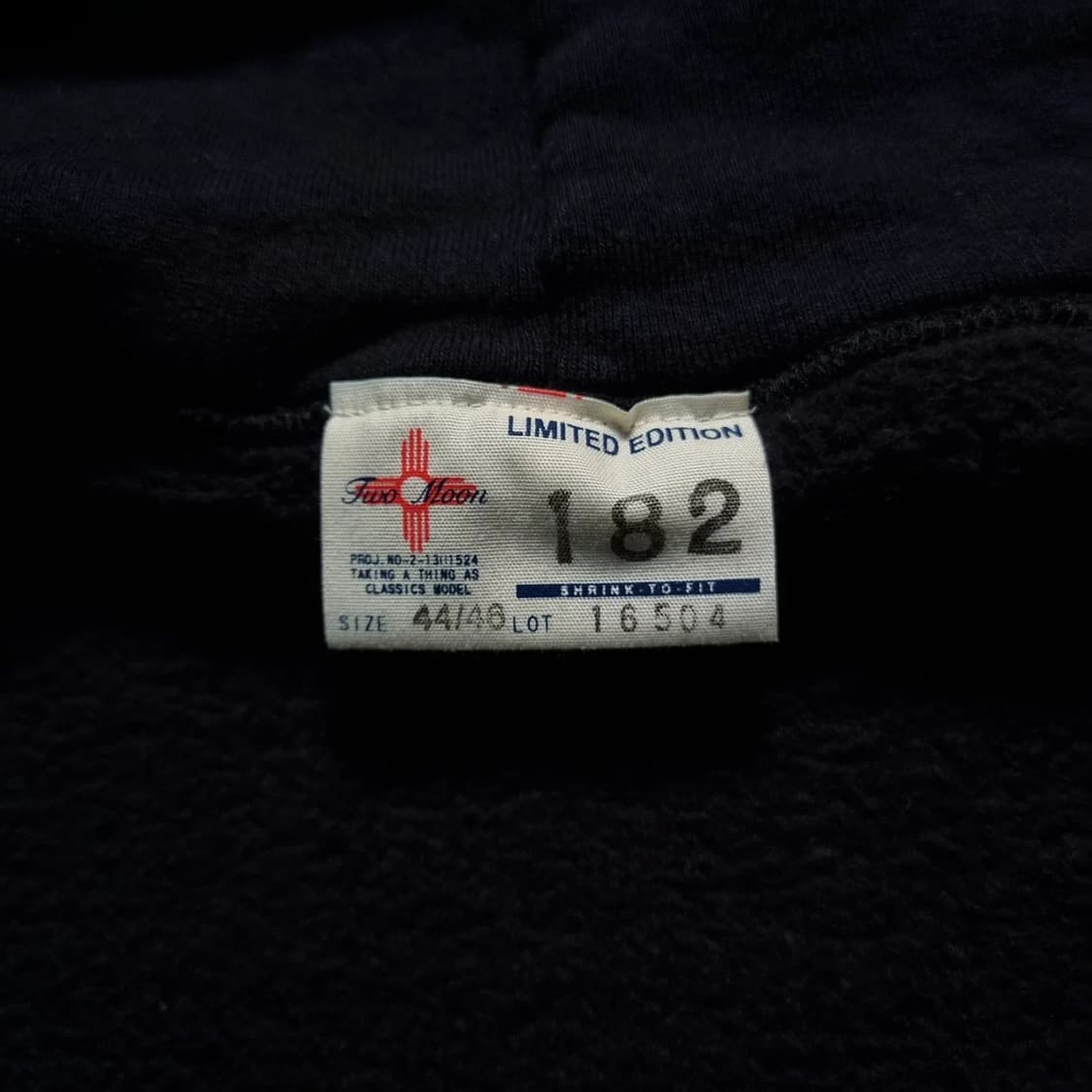 Two Moon 2way 블랙 후드파카 44-46sz 신품 상품이미지7