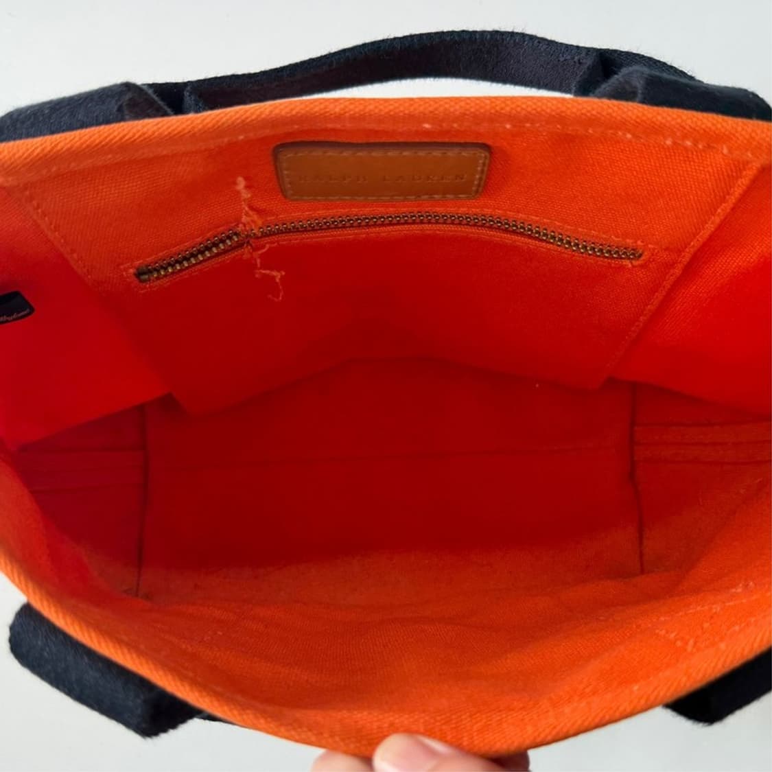 폴로 랄프로렌 빅포니 캔버스 토트백 오렌지 상품이미지5