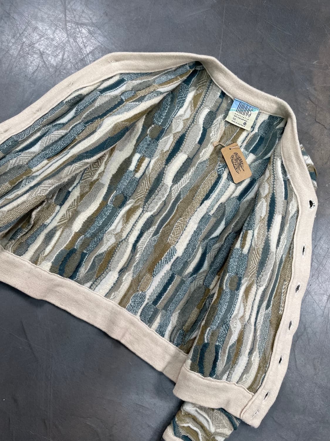 빈티지 케이블 니트 가디건 상품이미지4