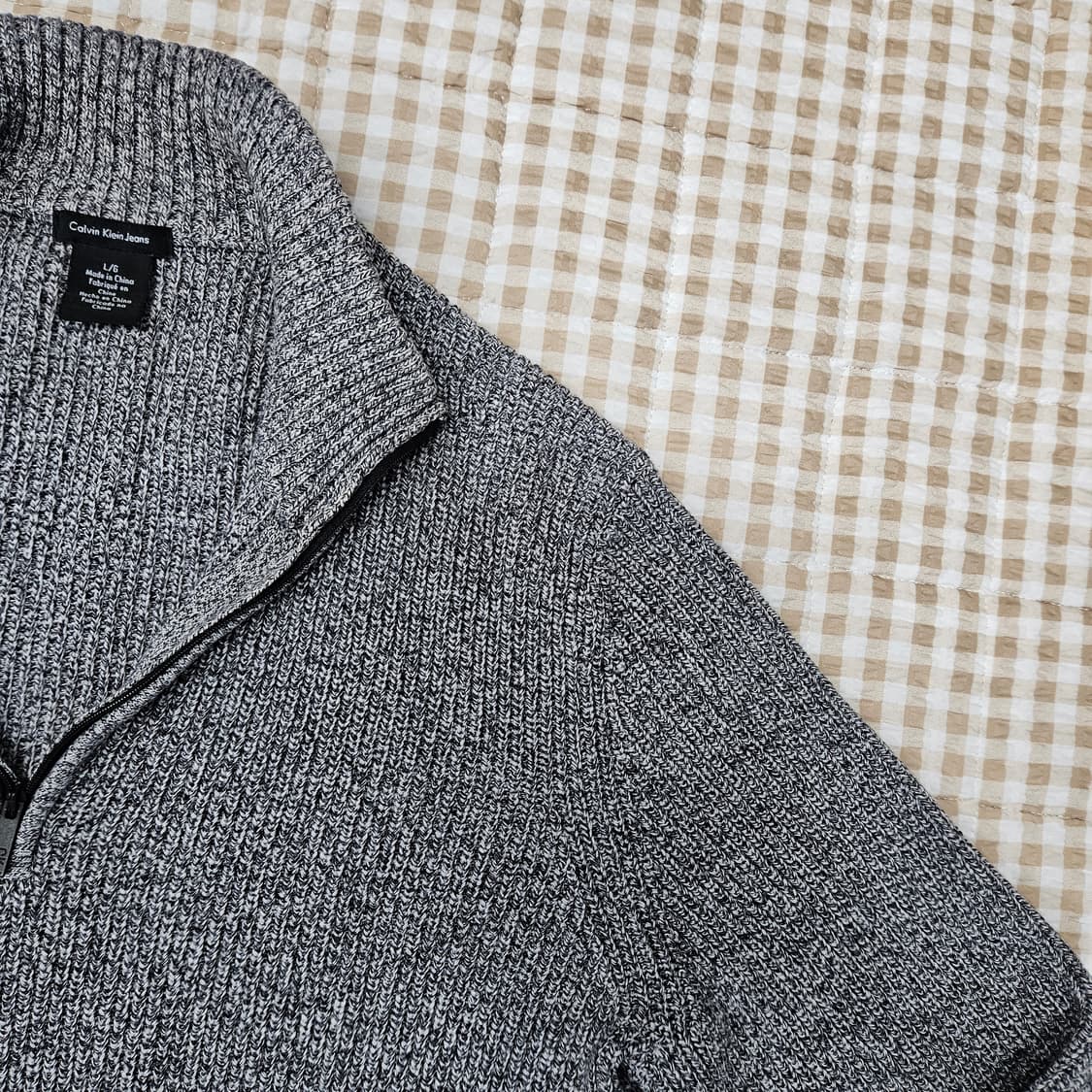 캘빈클라인 반집업 니트 스웨터 남자100 상품이미지3