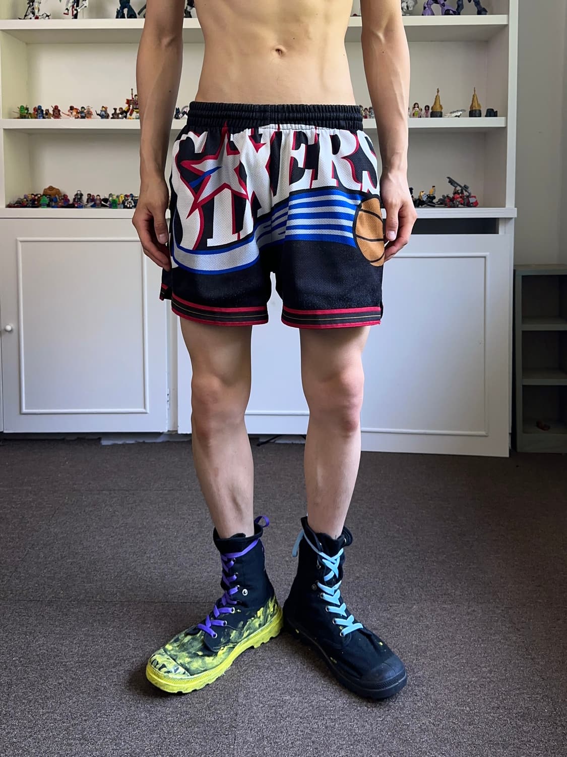 76ers 미첼 & 네스 NBA 쇼츠 상품이미지4