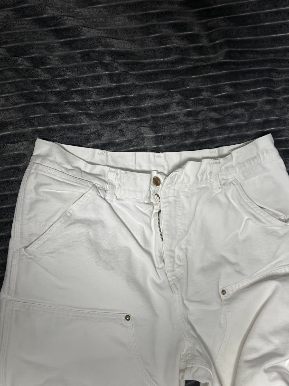 칼하트 화이트 흰색 더블니 팬츠 34사이즈 상품이미지3