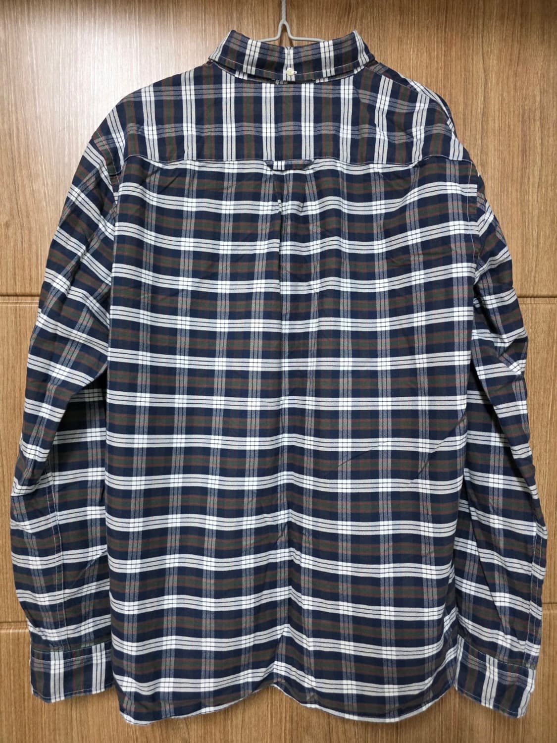 브룩스브라더스 레드 플리스 타탄 체크 셔츠 L 상품이미지7