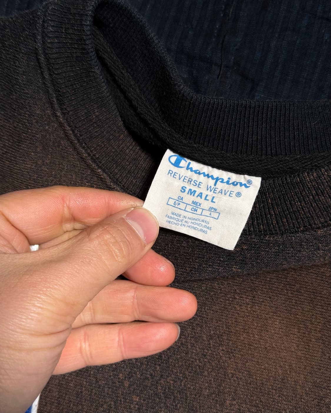 챔피온 리버스위브 페이드 스크립트 크루넥 스웻셔츠 S 상품이미지4