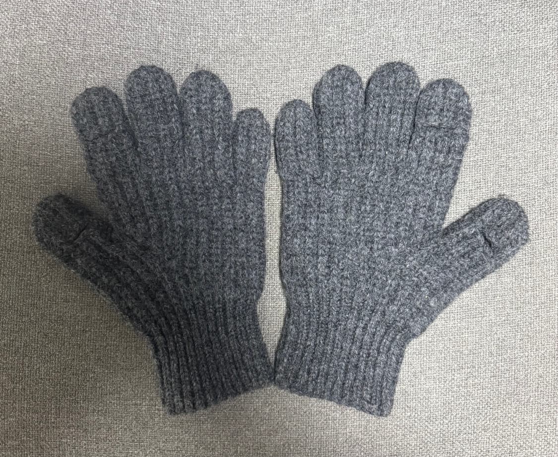 토마스모어 니트핑거장갑 차콜그레이 상품이미지2