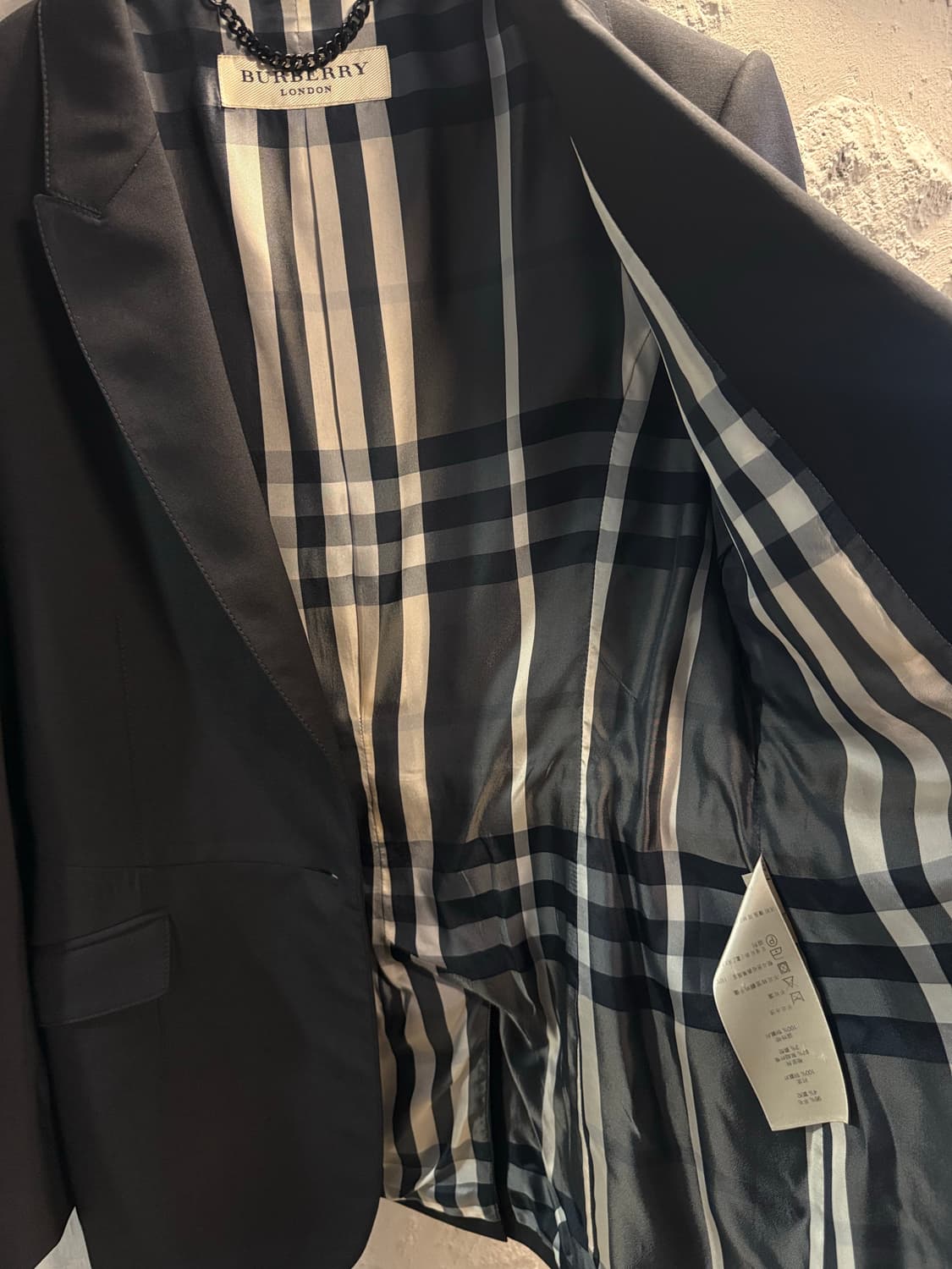 38 버버리 BURBERRY 런던 원버튼 테일러드 자켓 블랙 상품이미지6