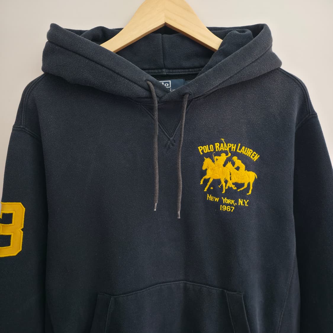[L] 00's 폴로 랄프로렌 헤비코튼 빅포니 후드티 상품이미지2