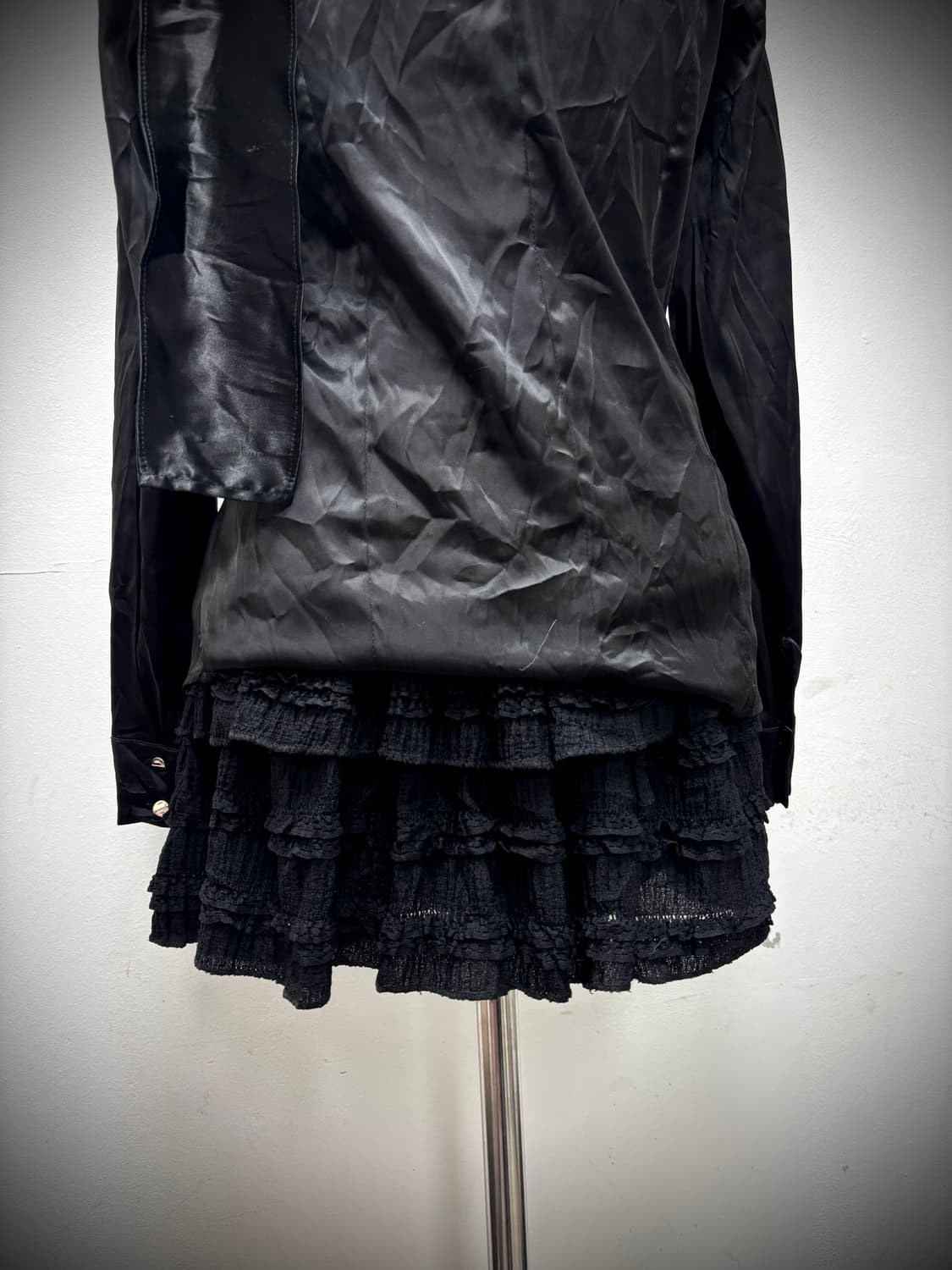[Y2K] Black Frill Detail Skirts 상품이미지2
