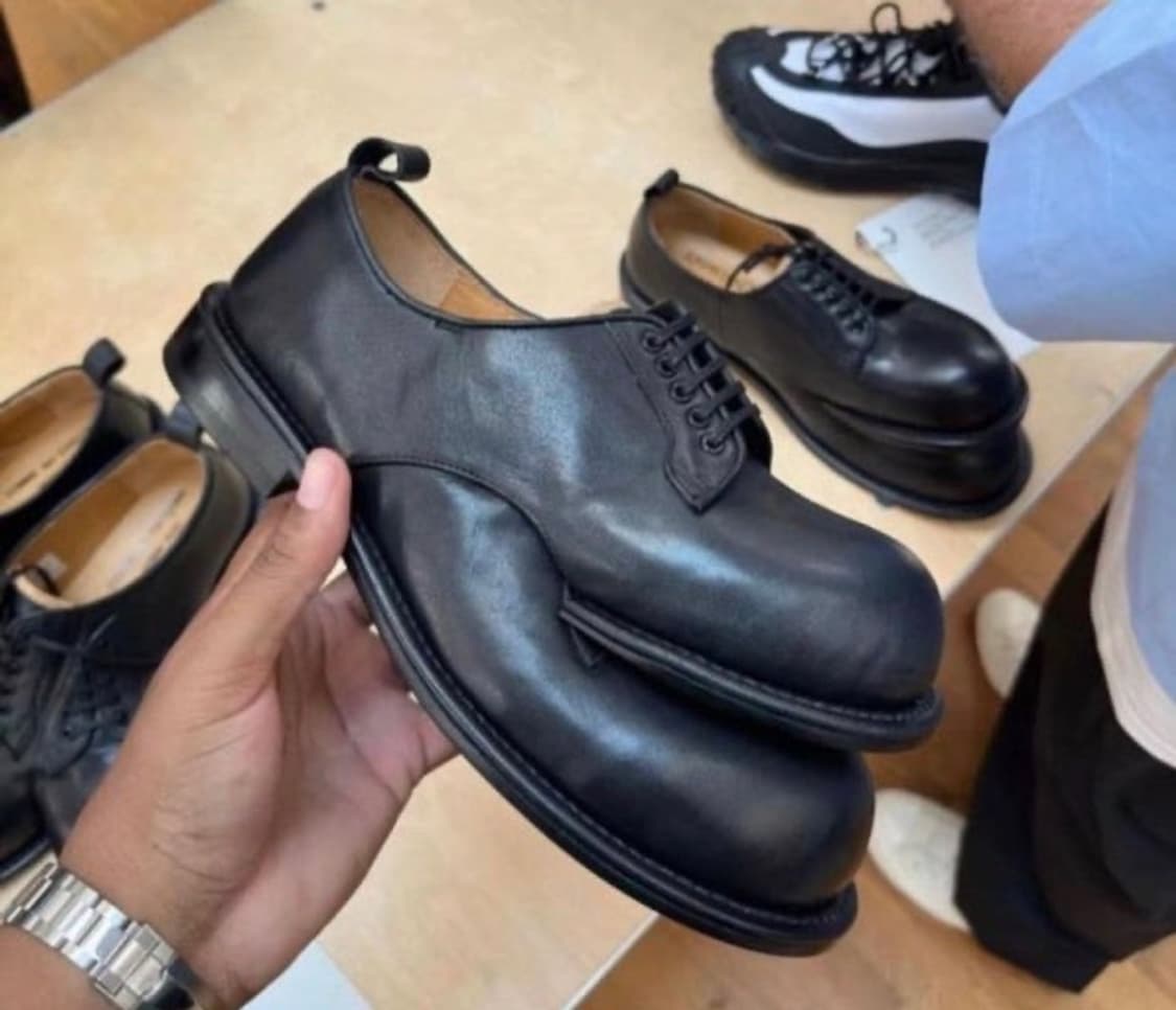 꼼데가르송 옴므플러스 24ss 더블풋티드 더비 블랙 280 상품이미지2