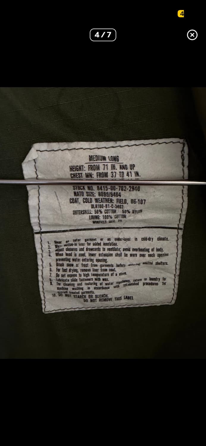 M65 오리지날 필드자켓 상품이미지4