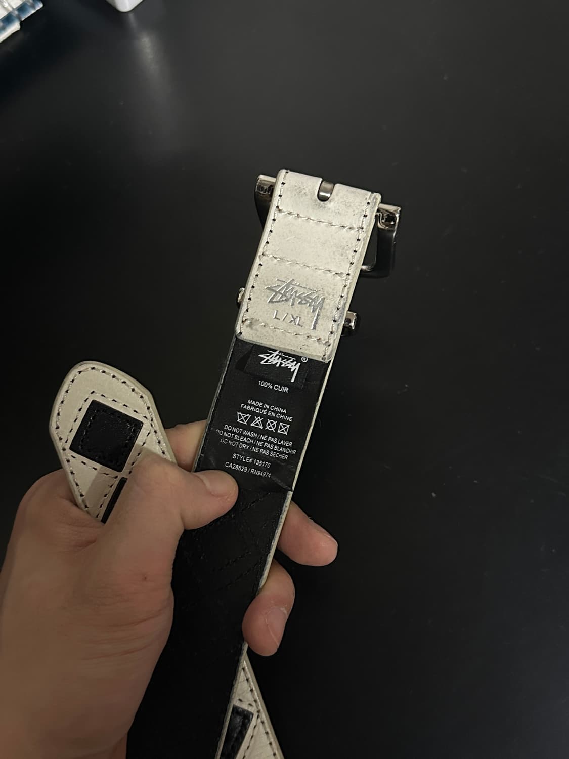 스투시 아가일 벨트 L/XL 상품이미지3