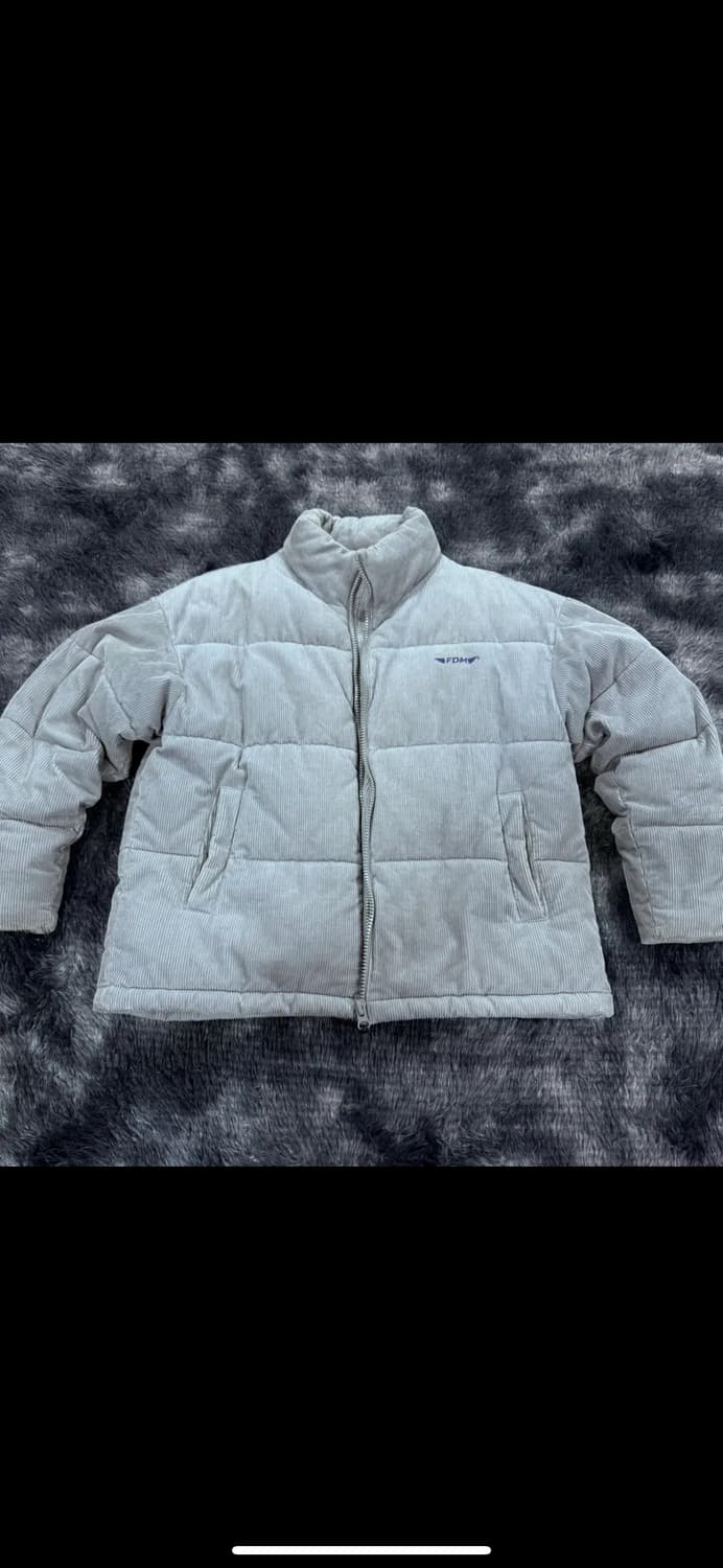 투티/ 0077 FDM 코듀로이 패딩 점퍼 자켓 그레이 회색 상품이미지4