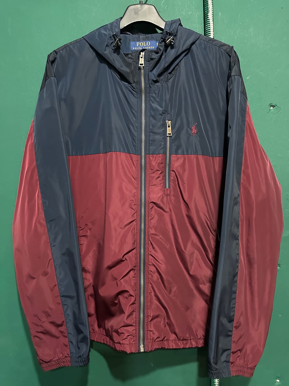 폴로 바람막이 네이비 버건디XL 상품이미지1
