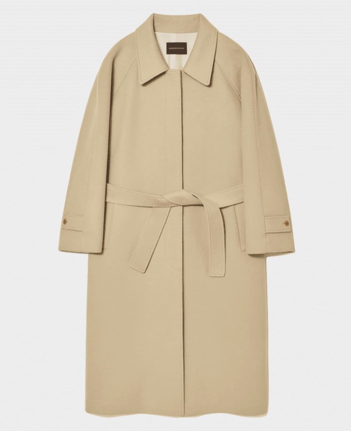 킨더살몬 캐시미어 싱글 오버핏 코트 상품이미지1