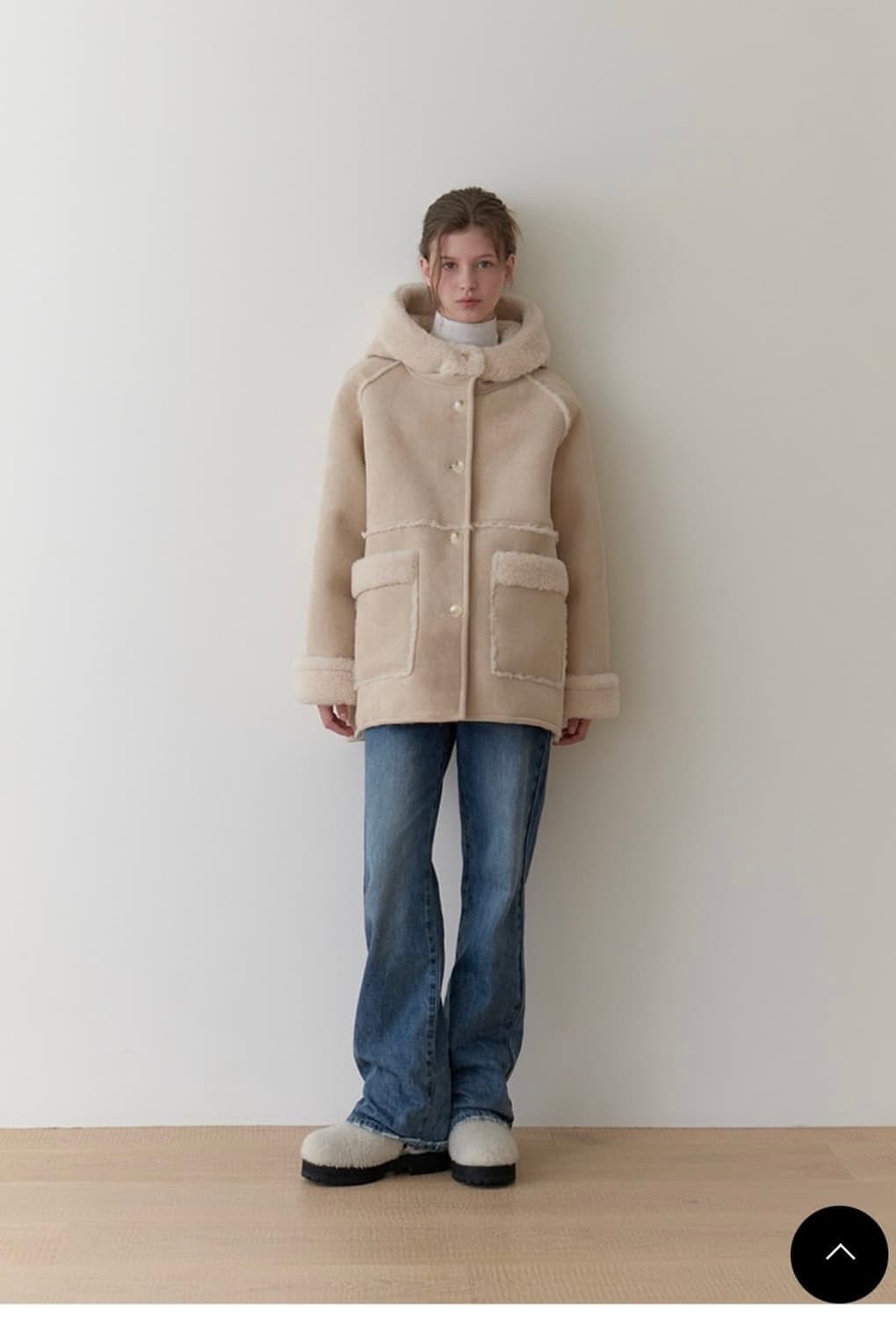 리엘 리버시블 무스탕 상품이미지2