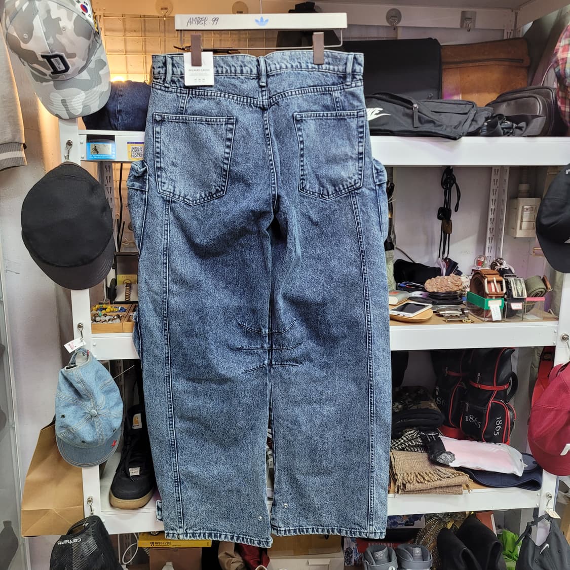 Zara 자라 데님 와이드 카고 팬츠 (미사용) 상품이미지2