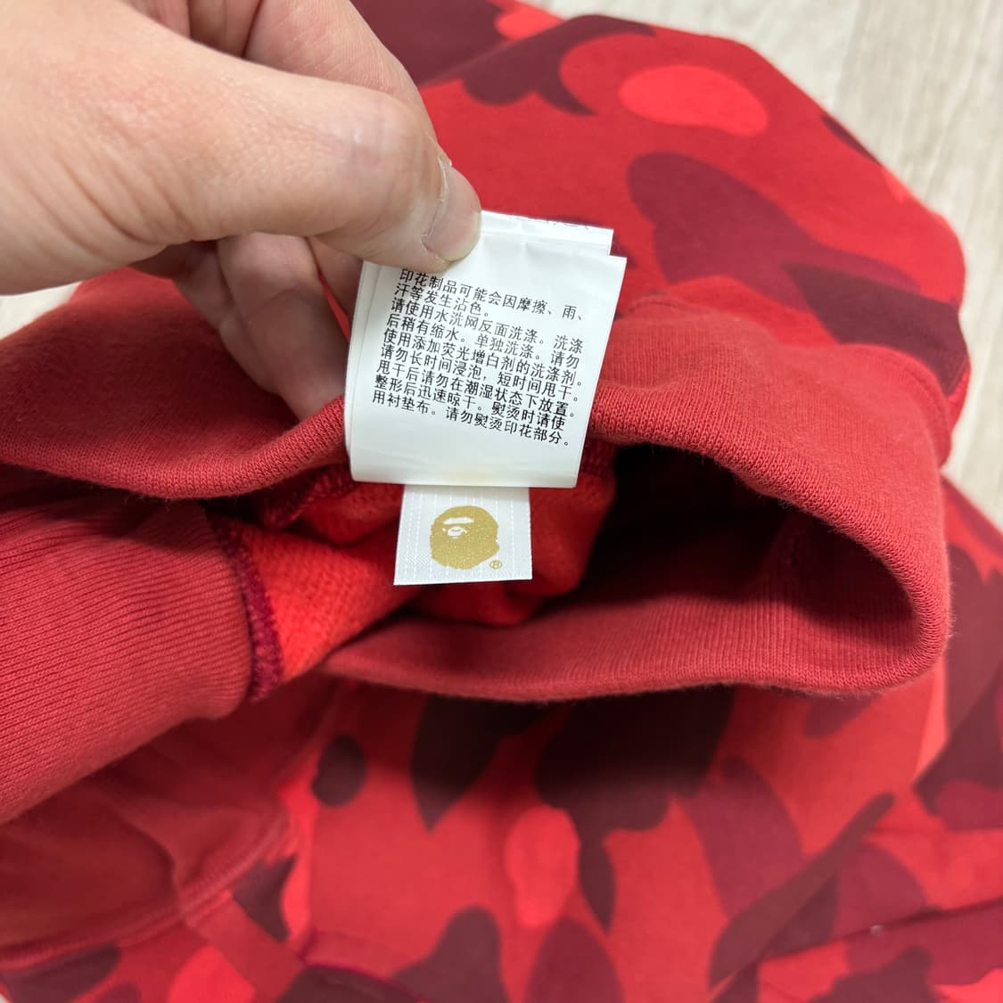 BAPE 레드 카모 반바지 상품이미지8