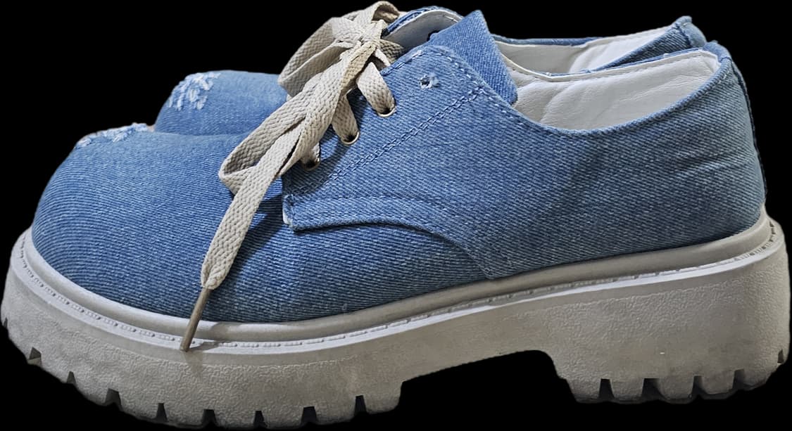 BOLD TOE DERBY (DENIM) - SKY BLUE 42 상품이미지3