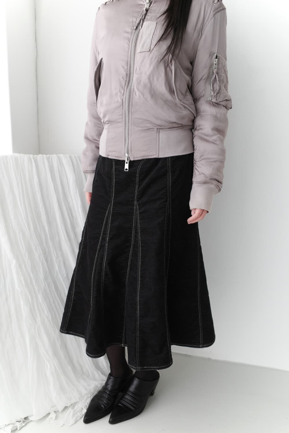 hiroko bis) stitch flared skirt 상품이미지7