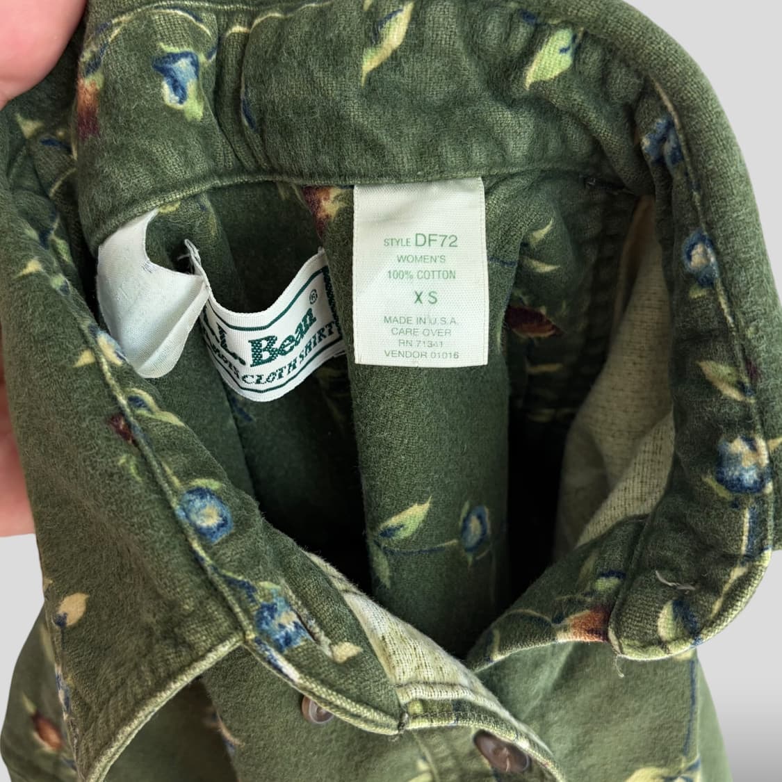 (여성XS)빈티지 L.L.bean 엘엘빈 플라워 패턴 셔츠 상품이미지4