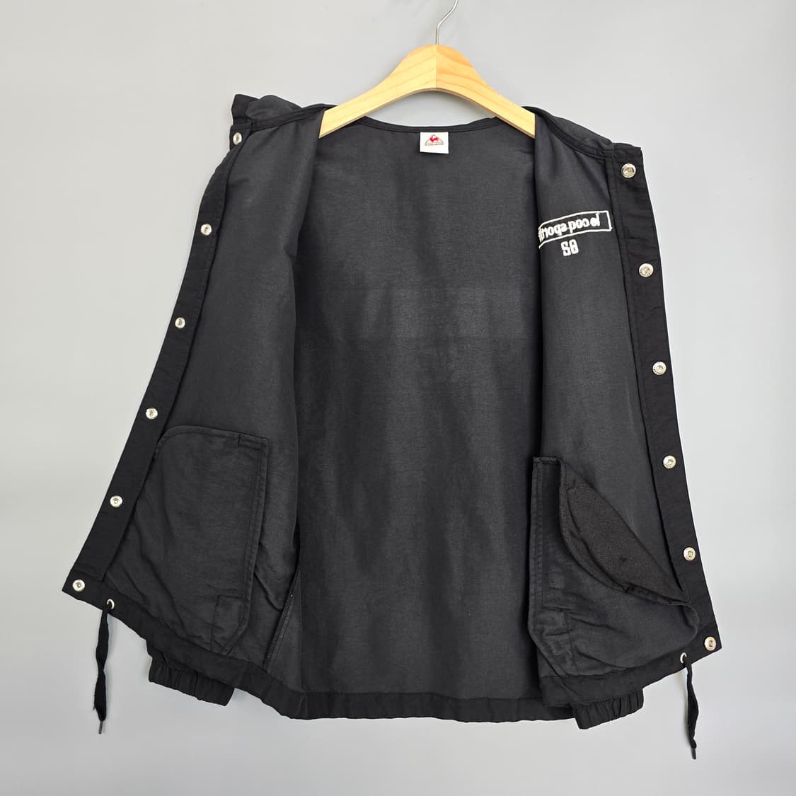 르꼬끄 스포르티브 바람막이 후드 자켓 블랙 90(S) 상품이미지5