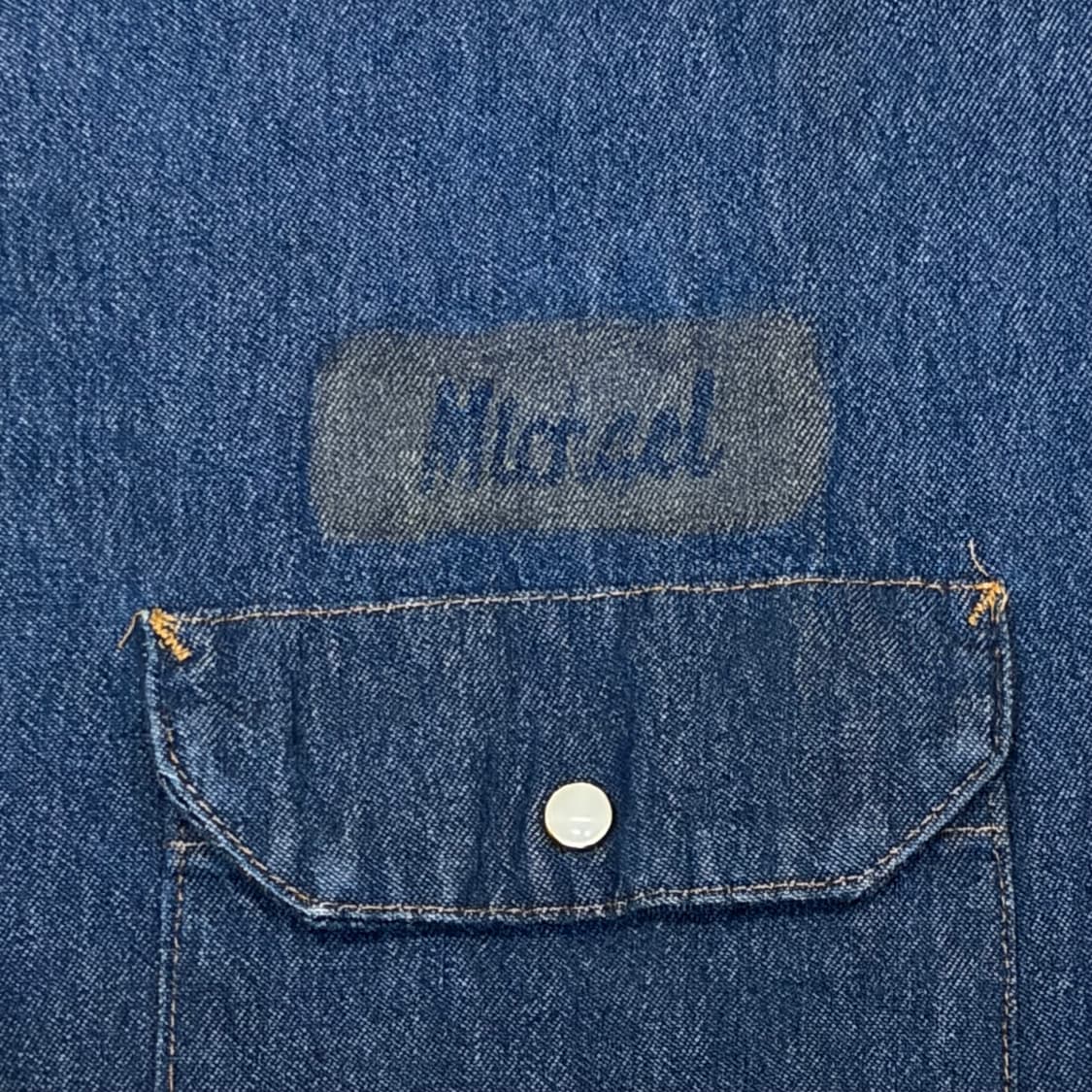 00s 미국 빈티지 레드캡 워크 청남방 데님셔츠 상품이미지4