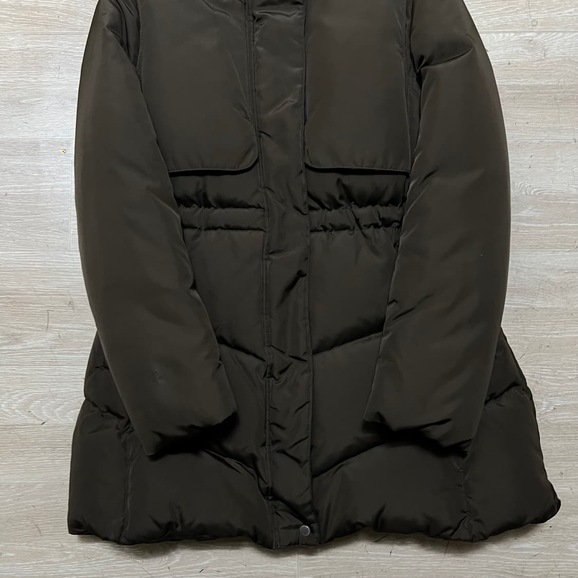 케네스 린 여성 덕다운 하이넥 롱패딩 점퍼 [브라운] 85-90-160 상품이미지3