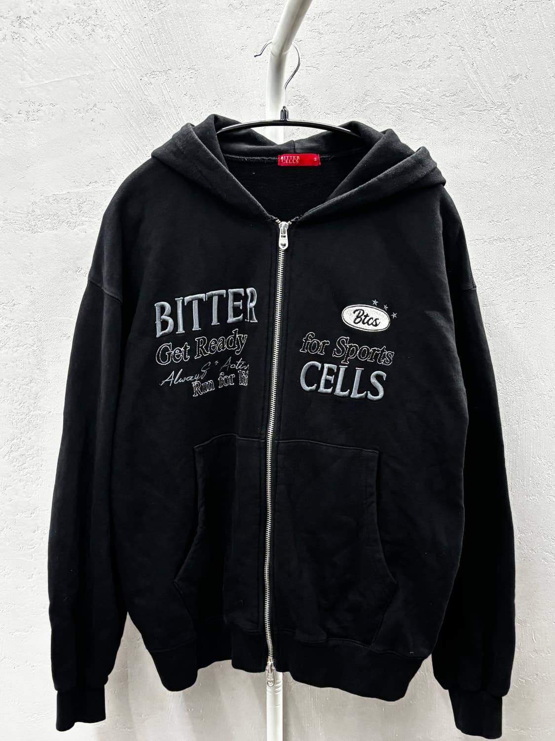 BITTER CELLS 검정색 후드집업 2 상품이미지2