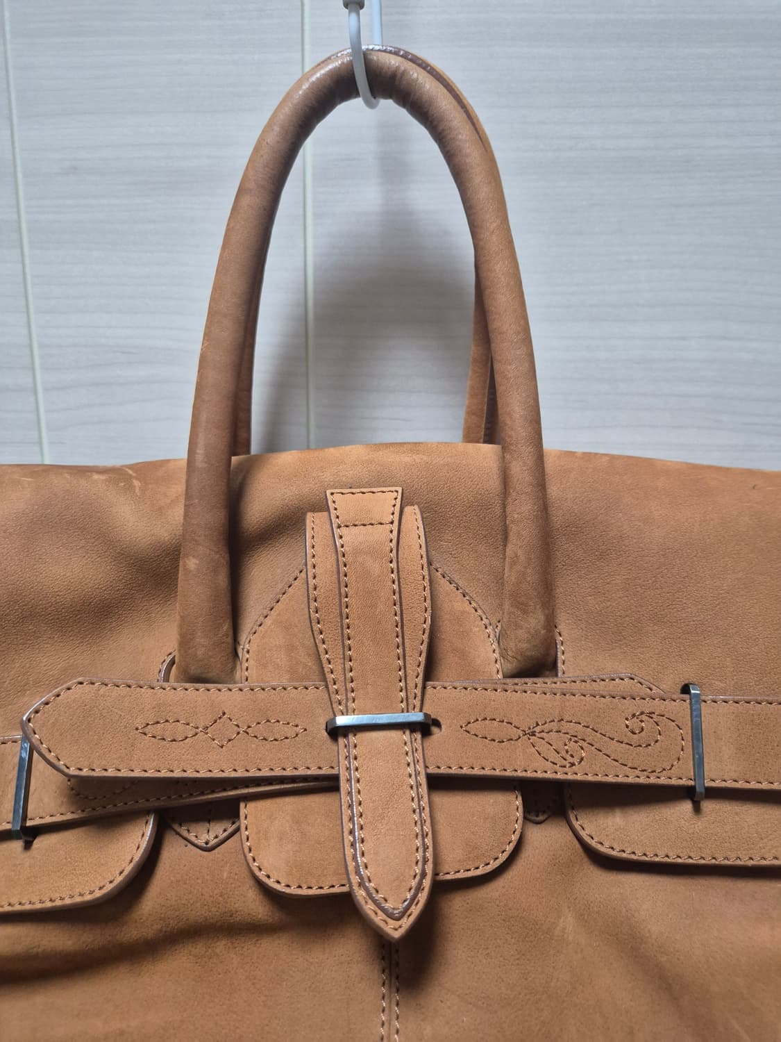 (정품)  골든구스 폴린 스퀘어 토트백 사첼 핸드백 가죽정품 골든구스 폴 상품이미지4