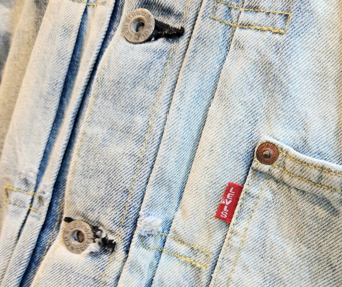 90s 리바이스 LVC 506XX 빅E 1세대 셀비지 데님자켓 상품이미지3