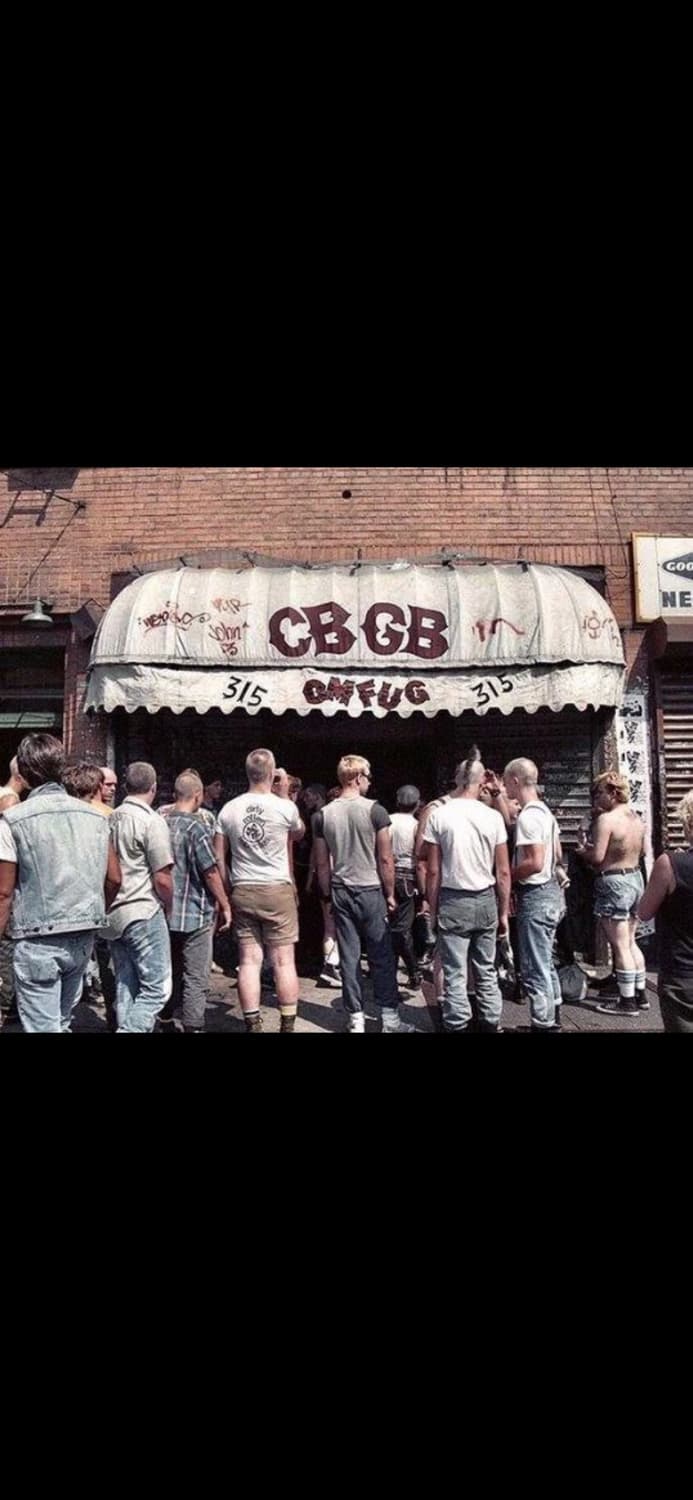 90s CBGB & OMFUG Distressed Hoodie 상품이미지1