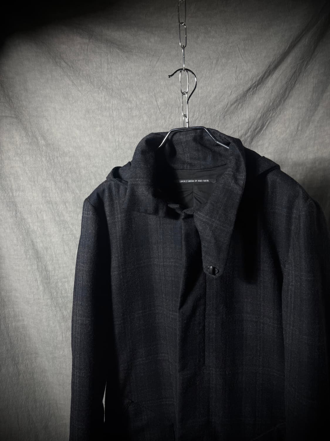 Lumen et Umbra Hooded Check Coat  상품이미지4