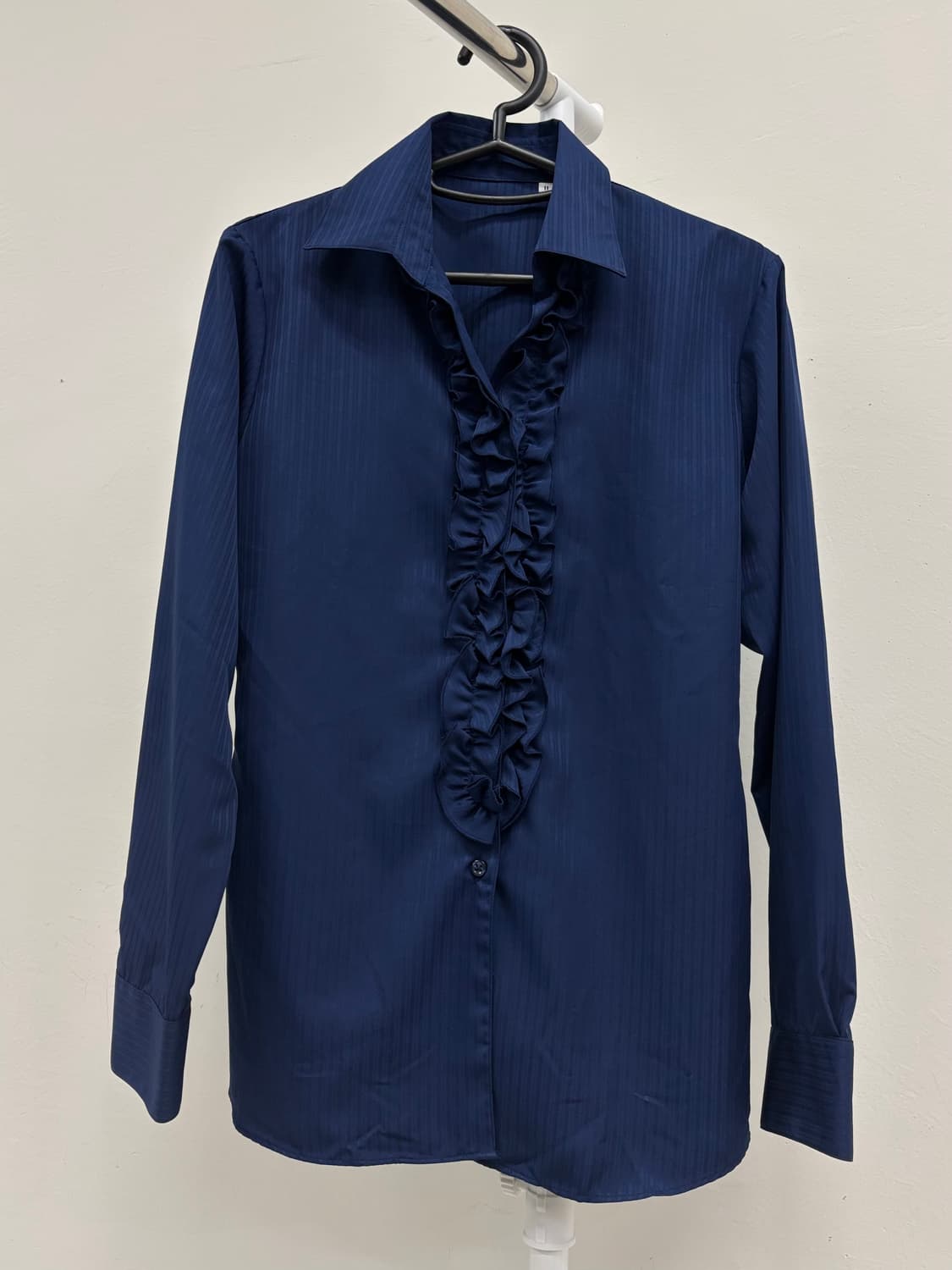 빈티지 네이비 블라우스 셔츠 상품이미지5