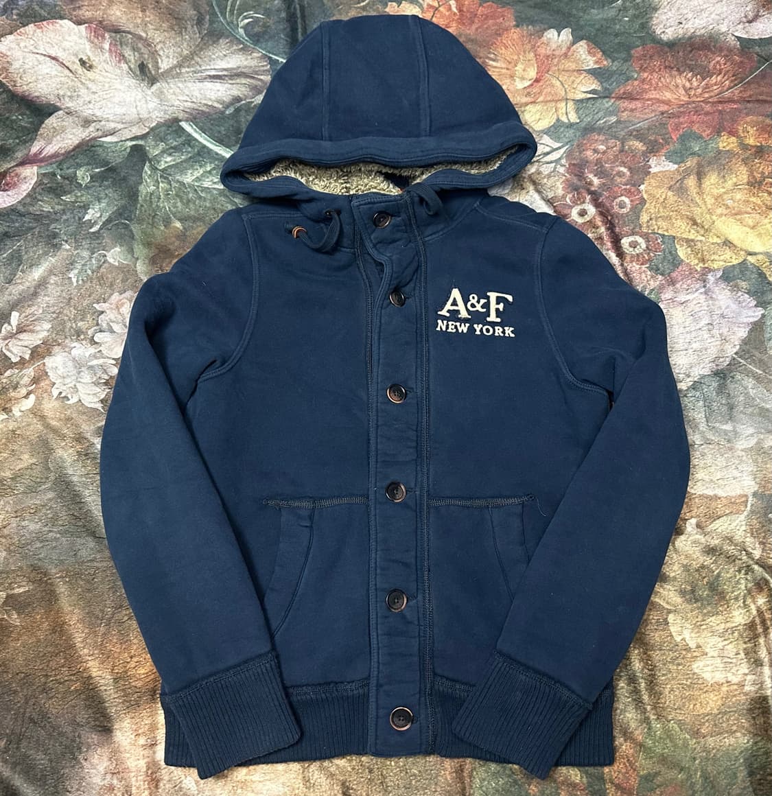 아베크롬비 빈티지 네이비울프죠후드자켓 M 상품이미지1