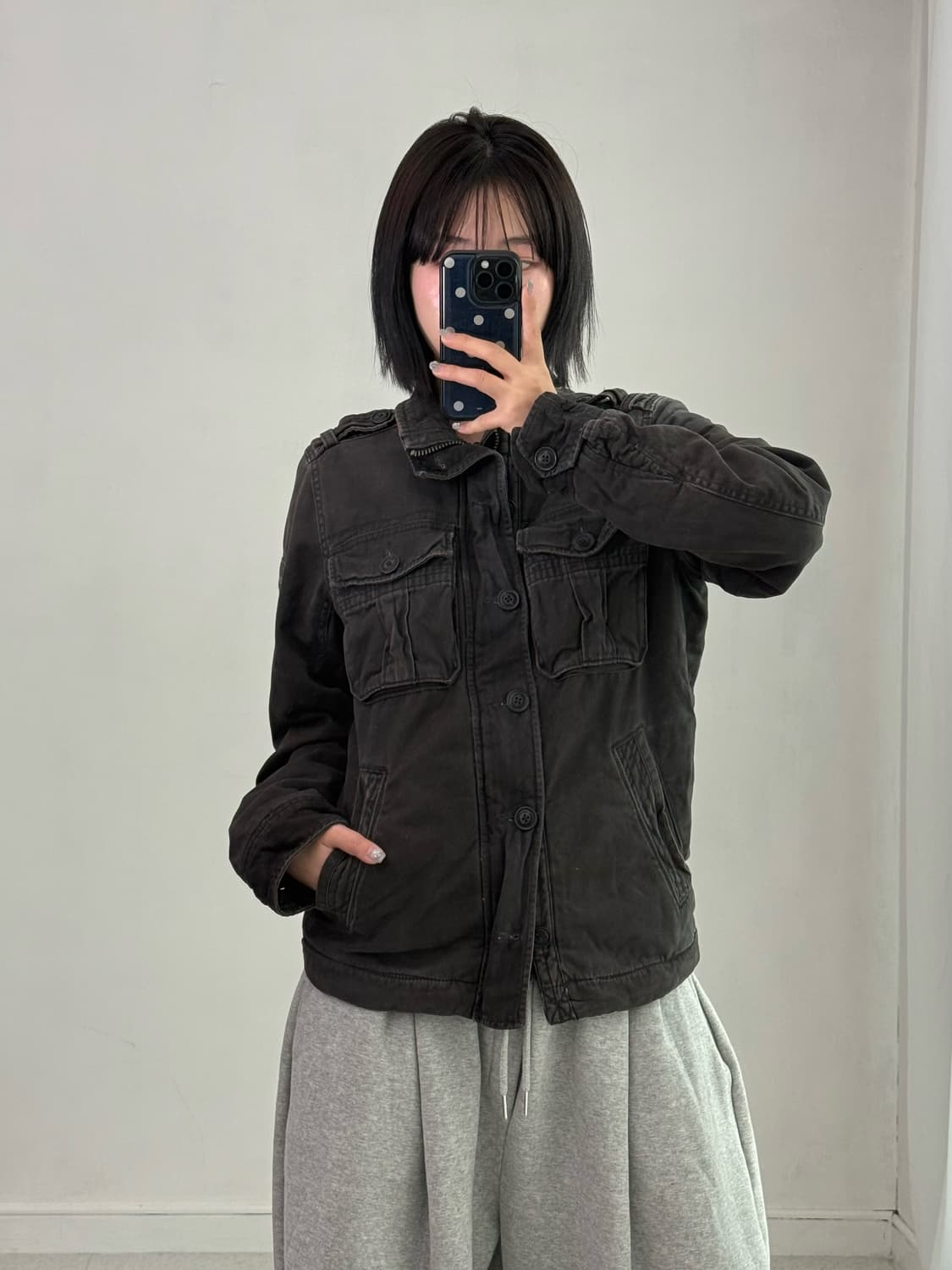 아베크롬비 차콜 자켓 상품이미지2