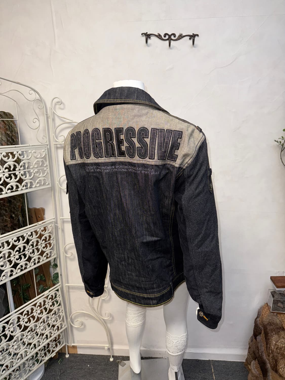 EXR raw denim pocket patch padded jacket 상품이미지8