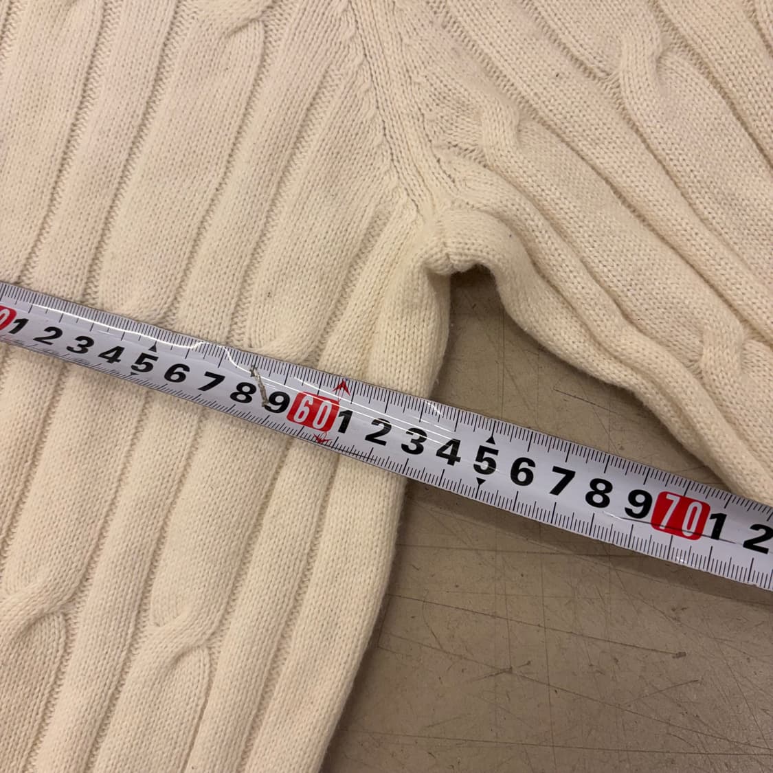 지오지아 캐시미어 케이블 니트 상품이미지5